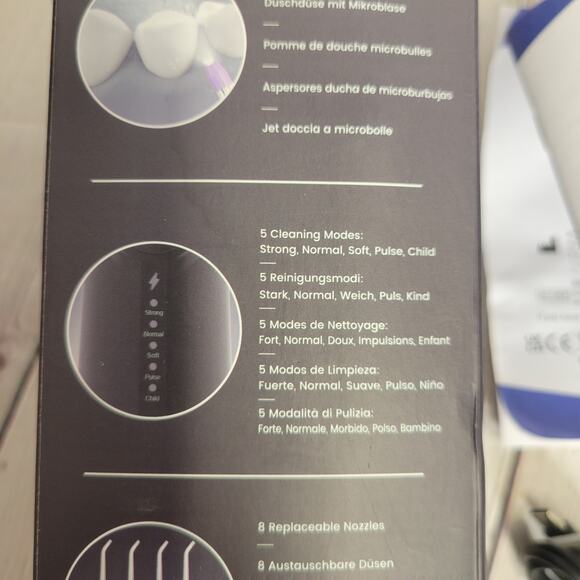 Auiei Portable Oral Irrigator Water Flosser Teeth Pick Cordless Rechargeable - Picture 4 of 11